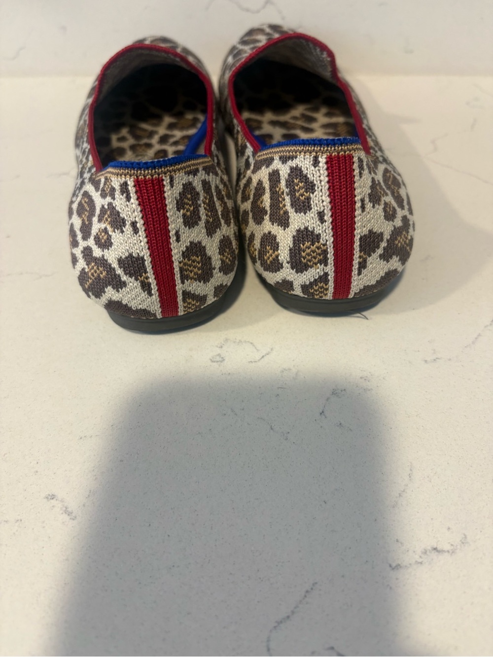 Leopard Print Slip-On Rothy’s with Contrast Trim - Picture 3 of 9
